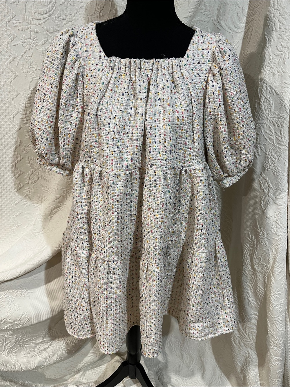 Sister Jane confetti sweet tweed mini dress, size small